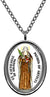 My Altar Saint Catherine of Bolognia Silver Stainless Steel Pendant Necklace
