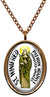 My Altar Saint Winifred Patron Against Unwanted Advances Rose Gold Stainless Steel Pendant Necklace