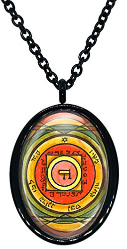 My Altar Solomons 5th Pentacle of Venus for Love & Attraction in Another Black Stainless Steel Pendant Necklace