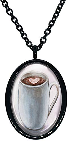 My Altar Cup of Mocha Cocoa Stainless Steel Pendant Necklace
