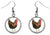 Rooster Silver Hypoallergenic Stainless Steel Earrings