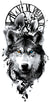 Wolf Shifter After Midnight Large 3 1/2" x 8" Waterproof Temporary Tattoos