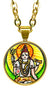 My Altar Lord Shiva Manifestation 5/8" Mini Stainless Steel Gold Pendant Necklace