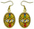 3rd Chakra Eye Yellow Manipura Intuition 1" Gold Hypoallergenic Stainless SteelEarrings