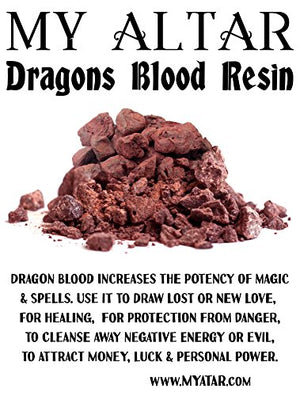 My Altar Dragon's Blood Sanguis Draconis Incense Resin Chunks 1 Ounce