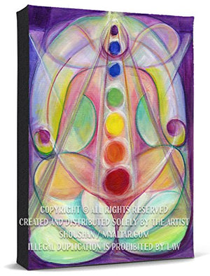 Chakra Lotus Print Gallery Wrapped Canvas