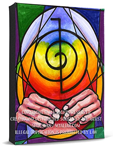 Choku Rei Reiki Healing Hands Activator Print Gallery Wrapped Canvas