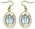 Yemaya Orisha for Blessings of Motherhood 1" Gold Stainless Steel Earrings