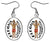 Elegua Orisha for Miracles 1" Silver Stainless Steel Earrings