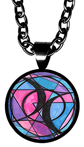 Bisexual Love 5/8" Mini Stainless Steel Pendant Necklace