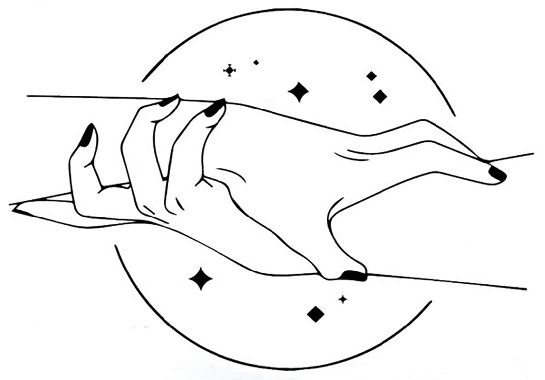 Cosmic Hands Mystic Metaphysical Witch Waterproof Temporary Tattoos 2 Sheets