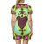 Erzulie Dantor Veve Protection Vindication Love Voodoo Women's All Over Print T-Shirt Dress