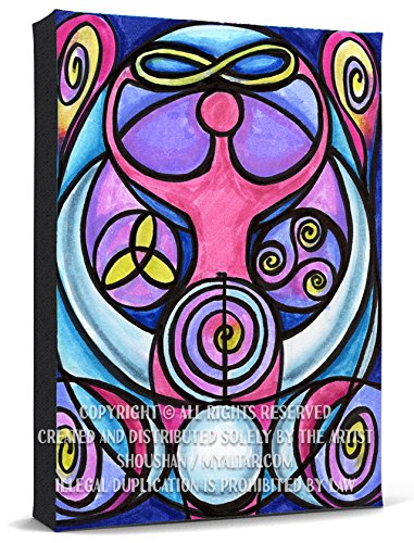 My Altar Triple Moon Goddess Reiki Healing Power Print Gallery Wrapped Canvas