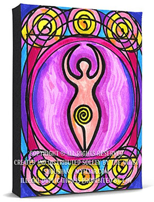 Spiral Goddess Print Gallery Wrapped Canvas