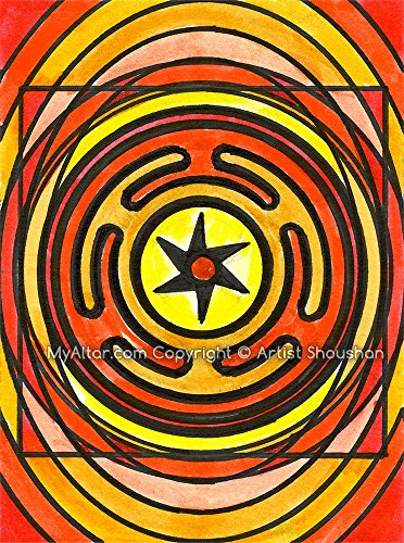 Goddess Hecate's Magic Wheel 11" x 14" Art Print