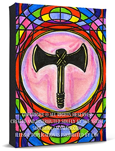 My Altar Goddess Labrys for Feminists Print Gallery Wrapped Canvas