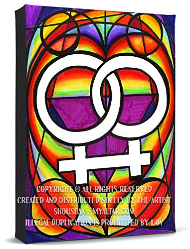 Lesbian Love Print Gallery Wrapped Canvas