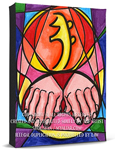 Se Hei Ki Emotional Reiki Healing Hands Print Gallery Wrapped Canvas