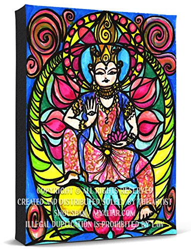 My Altar Kuan Yin Goddess of Love & Protection Print Gallery Wrapped Canvas