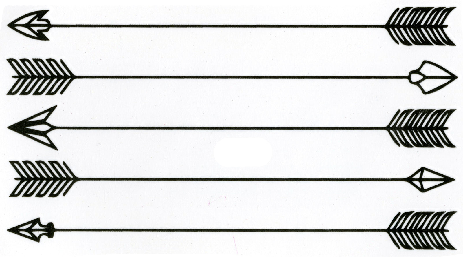 Arrows Waterproof Temporary Tattoos 2 Sheets