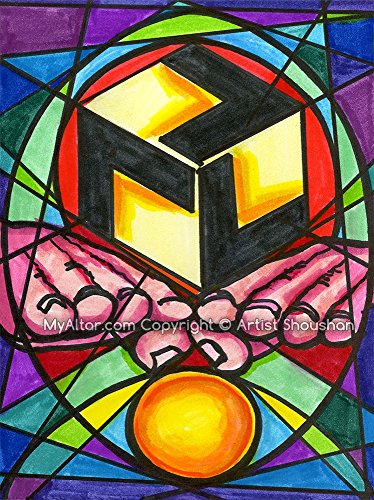 My Altar Antahkarana Reiki Gateway to Heaven Healing Hands 11" x 14" Art Print