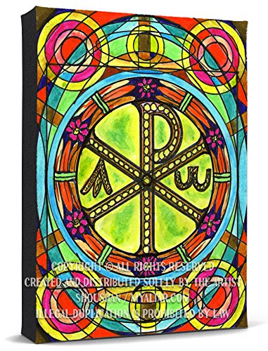 Chi Rho Greek Christogram Print Gallery Wrapped Canvas
