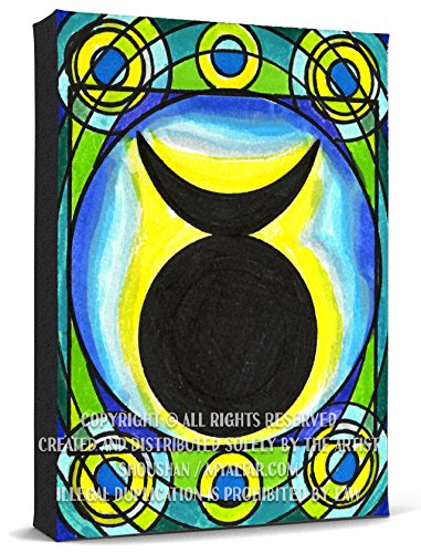 My Altar Wiccan Horned God Print Gallery Wrapped Canvas