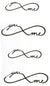 You Me Infinity Waterproof Temporary Tattoos 2 Sheets