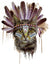 Boho Baby Kitten Free Spirit Cat 5 1/2" x 7" Waterproof Temporary Tattoos