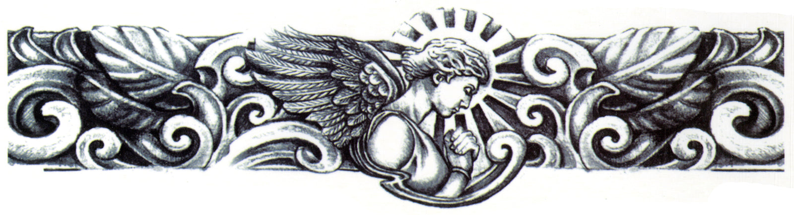 Angel Band Neck Wrist Ankle Collar Spiritual Large 8" Waterproof Temporary Tattoos