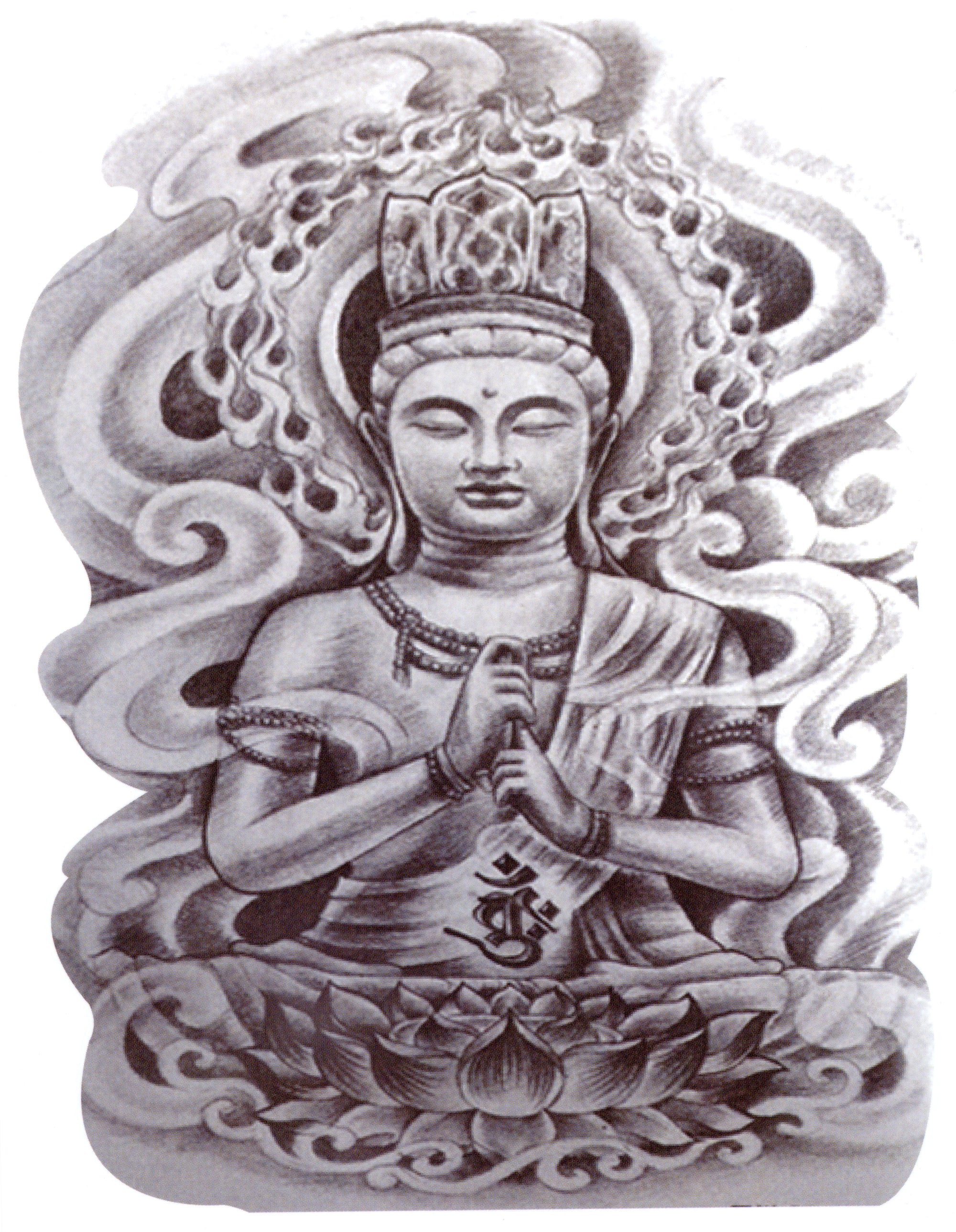 Buddha Enlightenment Waterproof Temporary Tattoos