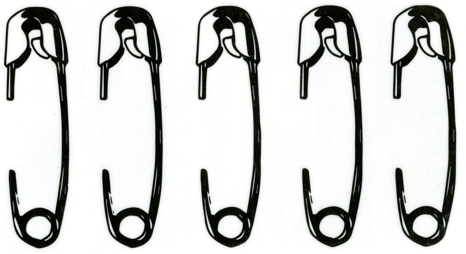 Safety Pins Waterproof Temporary Tattoos 2 Sheets