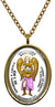 Archangel Barachiel Gift of Family & Marriage Protected by Angels Steel Pendant Necklace
