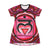 1st Chakra Muladhara Red Love Root Women's All Over Print T-Shirt Dress
