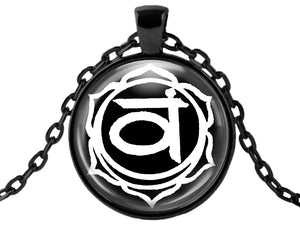 Choose Your Chakra Black Talisman Necklace