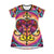 Erzulie Freda Love Blessings Lwa Veve Voooo Women's All Over Print T-Shirt Dress
