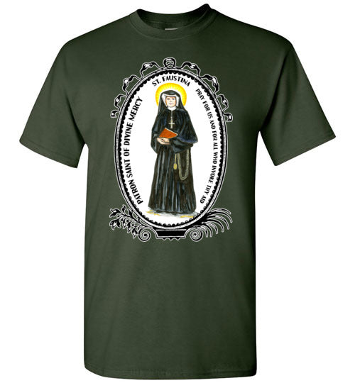 St Faustina for Divine Mercy Adul Unisex T-shirt