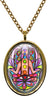My Altar Chakra Hamsa for Regeneration & Manifestation Stainless Steel Pendant Necklace