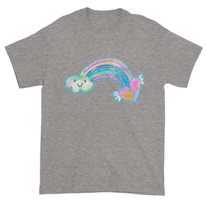 Cute Rainbow Heart Cloud Unisex T-shirt