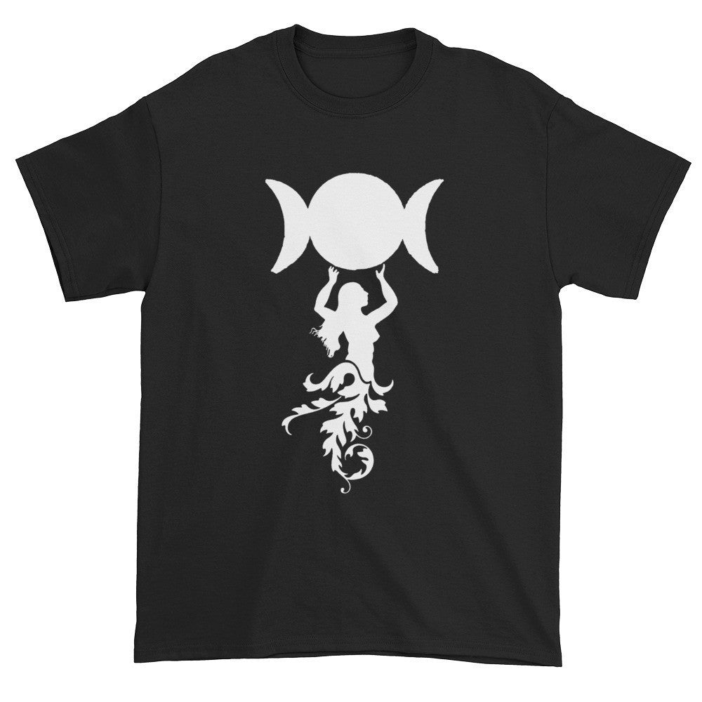 Triple Moon Goddess Unisex Black T-shirt