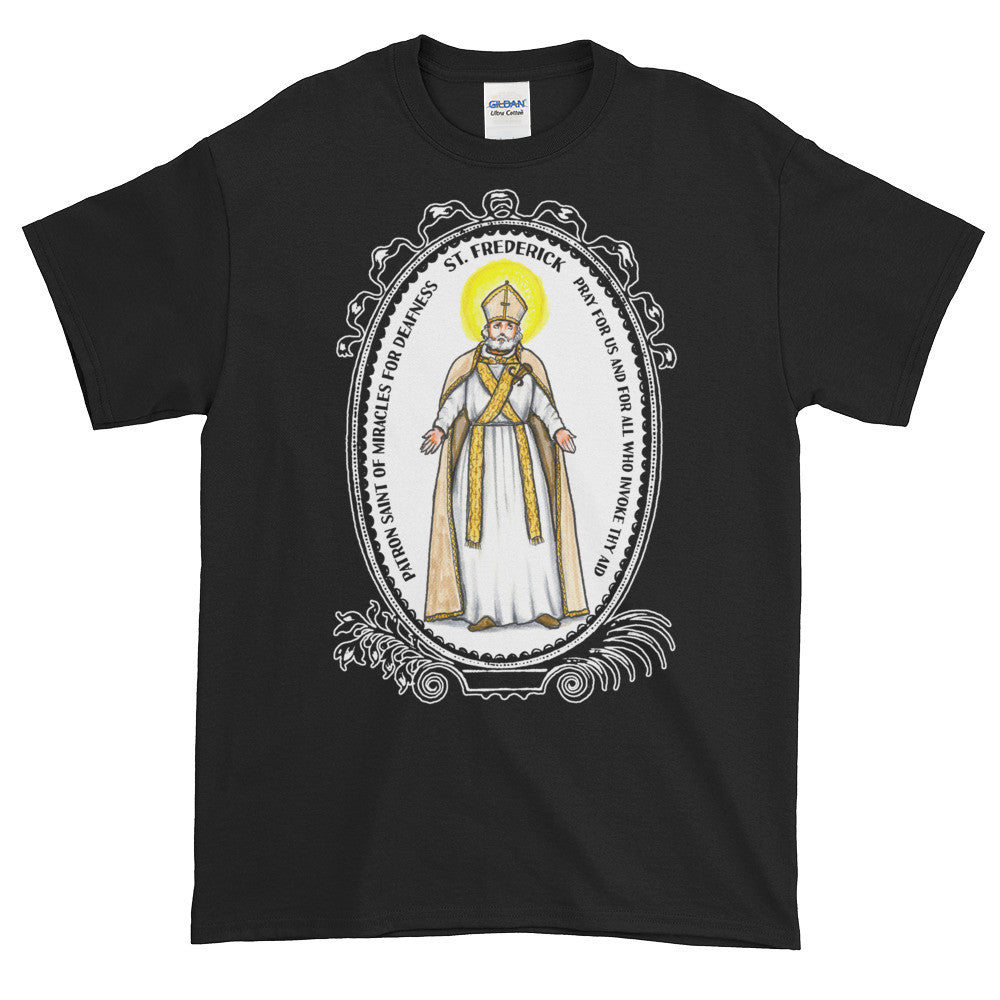 St Frederick of Miracles for Deafness Unisex Adult  T-shirt