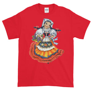 Eurasian Girl Retro Vintage Adult Unisex T-shirt