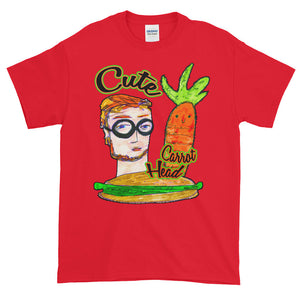 Cute Carrot Head Adult Unisex T-shirt