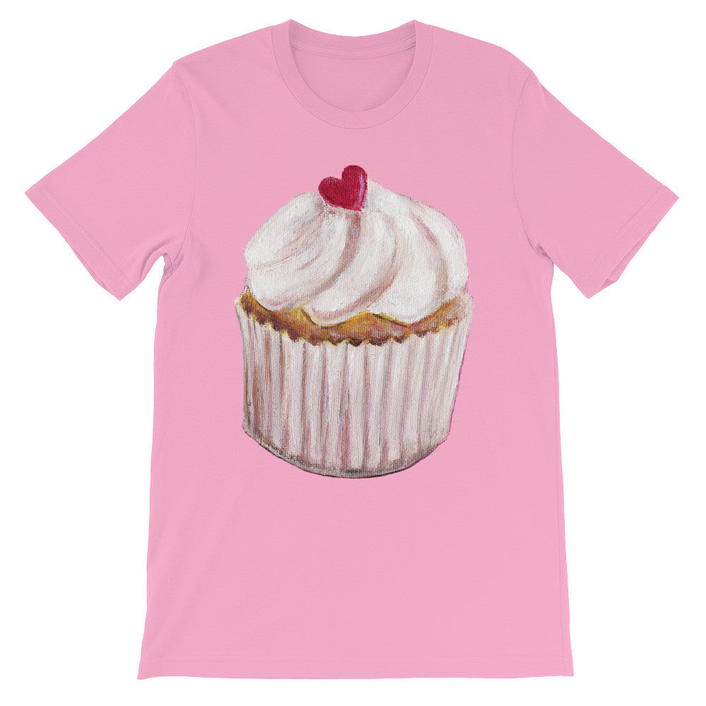 Vanilla Sweet Heart Cupcake Unisex T-shirt