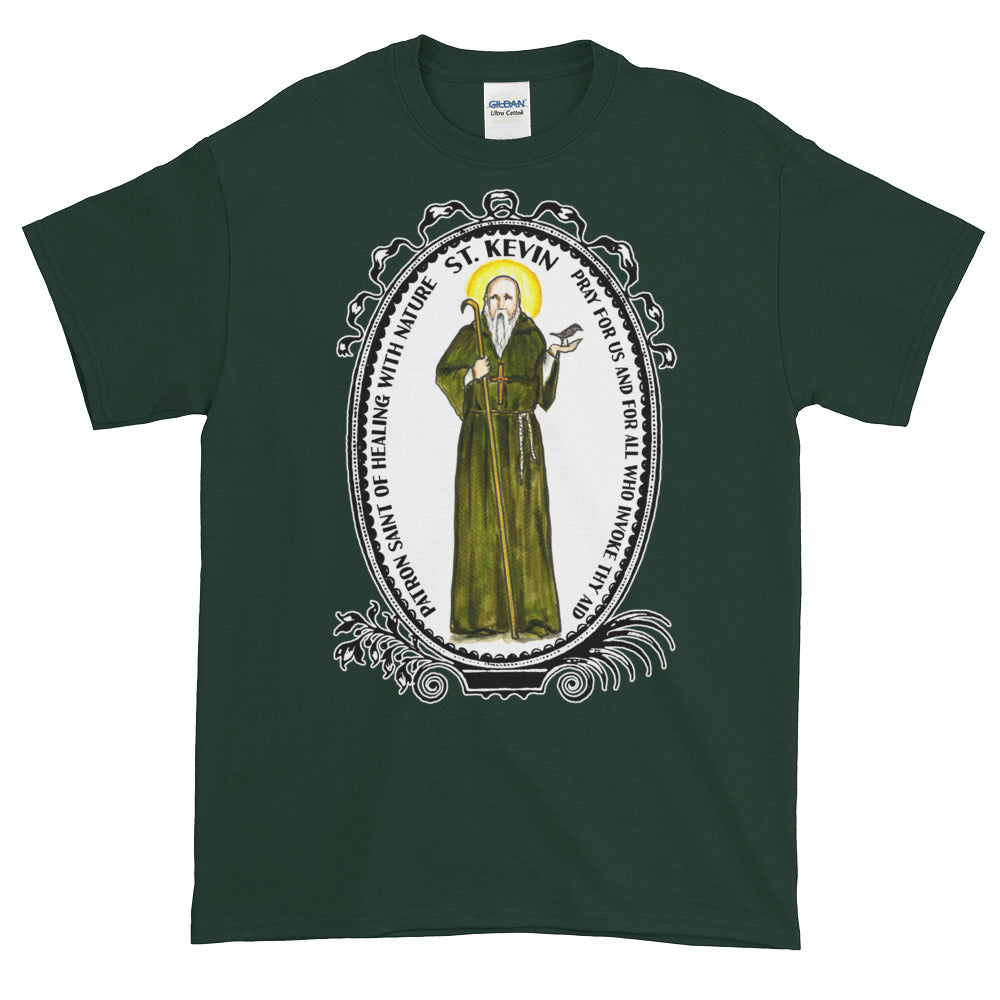 Saint Kevin Patron of Healing with Nature T-Shirt
