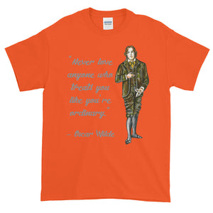 Oscar Wilde Ordinary Love Quote Adult Unisex T-shirt