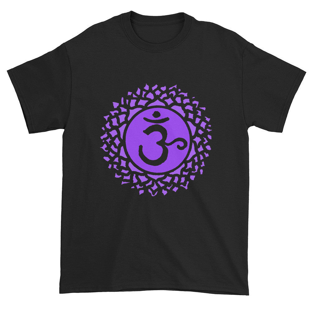 7th Chakra Sahasrara for Enlightenment Unisex Black T-shirt