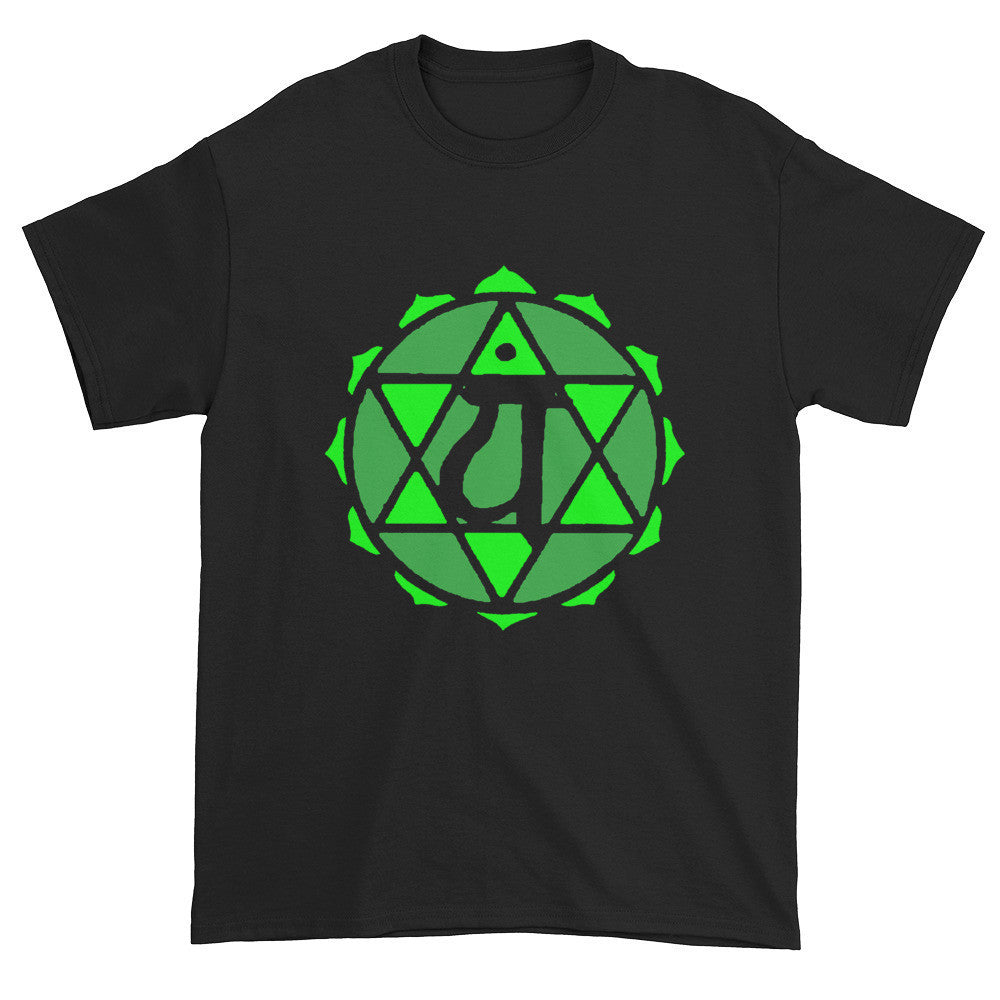 4th Chakra Anahata Heart Unisex Black T-shirt