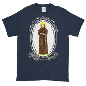 St Pio for Miracles of Body Mind & Soul Unisex Adult T-shirt
