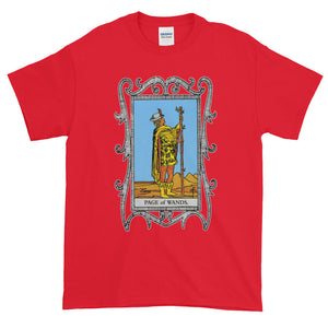 Page of Wands Tarot Card Unisex Adult T-shirt